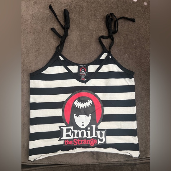 Dolls Kill Tops - Emily The Strange Dolls Kill Tank Top Striped Size XXS, Never Worn!
